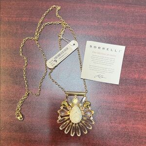 Silky Clouds Sorrelli Gold Pendant Necklace